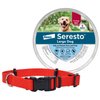 SecureAway Dog Flea Collar Protector, 18-26-in, Red + Seresto Flea & Tick Collar for Dogs, over 18-lbs, 1 Collar (8-mos. supply)
