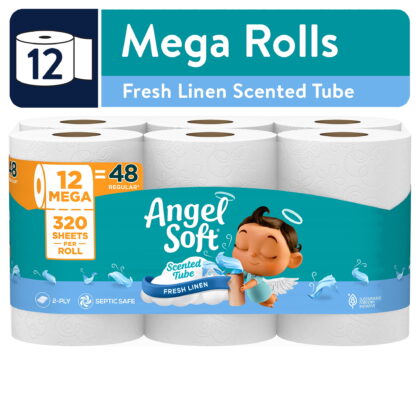 Angel Soft Fresh Tropical Oasis Scented Tube Toilet Paper