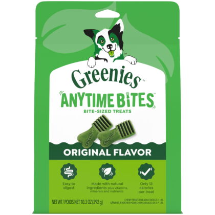 Greenies Anytime Bites Original Chicken Flavor Soft & Chewy Dog Treats, 10.3-oz bag