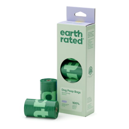 Earth Rated Dog Poop Bags With Handles on a Roll