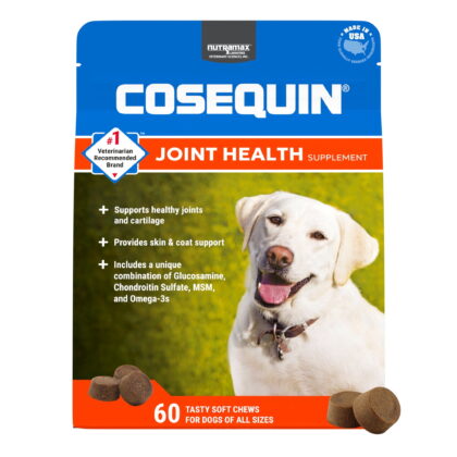 Nutramax Cosequin Hip & Joint with Glucosamine & Chondroitin Capsules Joint Supplement for Cats, 80 count