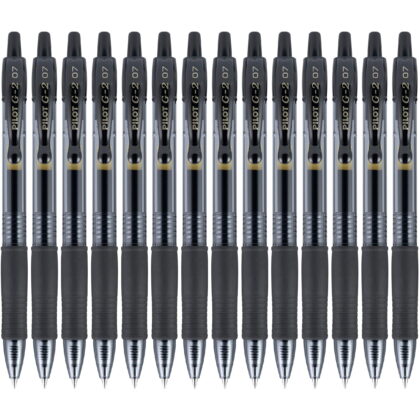 Pilot G2 Premium Gel Roller Pens 0.7, Fine Point Smooth Writing Pens Black