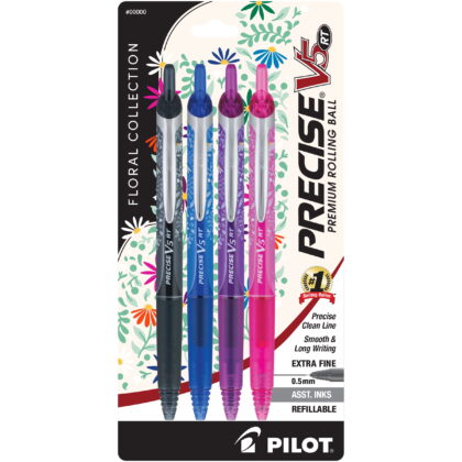 Pilot Precise V5 RT Refillable & Retractable Rollerball Pens, Extra Fine Point
