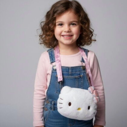 Hello Kitty Plush Crossbody Bag (Rock ’n’ Check Series)