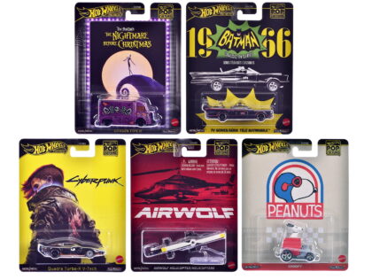 Hot Wheels Premium Pop Culture 2025 Mix 6 Set of 5 Models