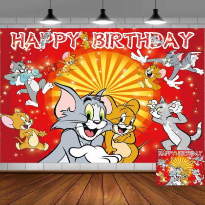 Tom And Jerry Birthday Wall Art